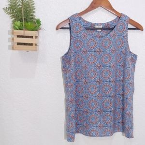 J. Crew Geometric Print Top